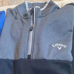 Two Callaway long sleeve golfing polos.  Both in like new condition.  Size is XL